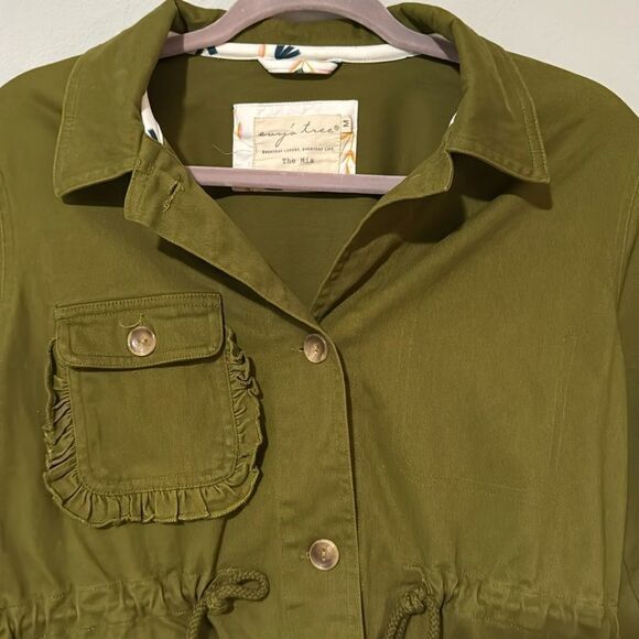 Evy’s Tree The Mia Cargo Green Utility Jacket M - Picture 3 of 6